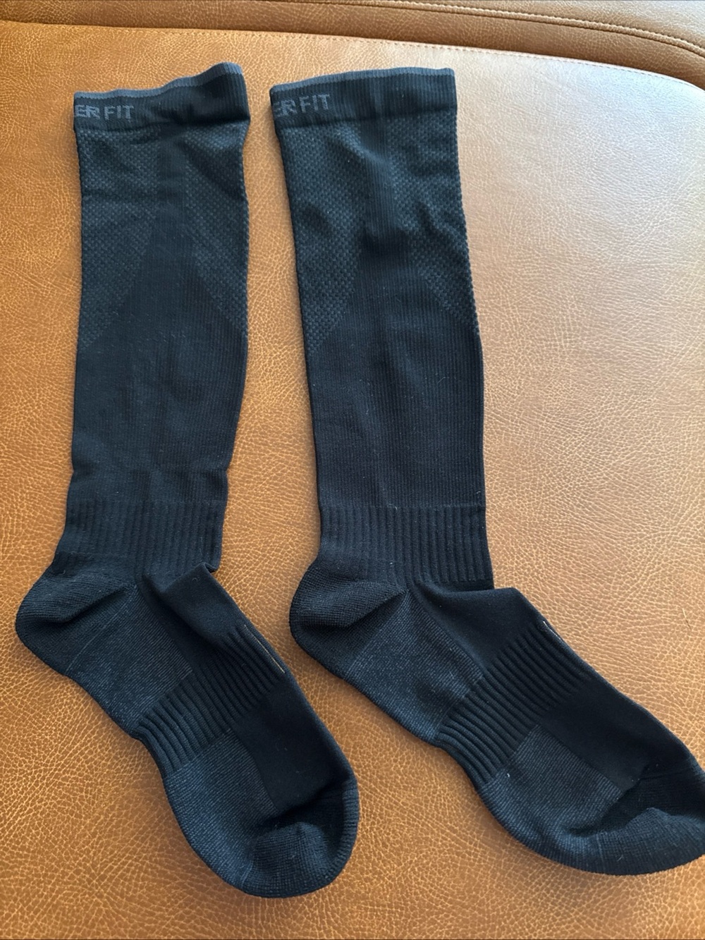 Men's Black Performance Compression Socks - copper fit 26